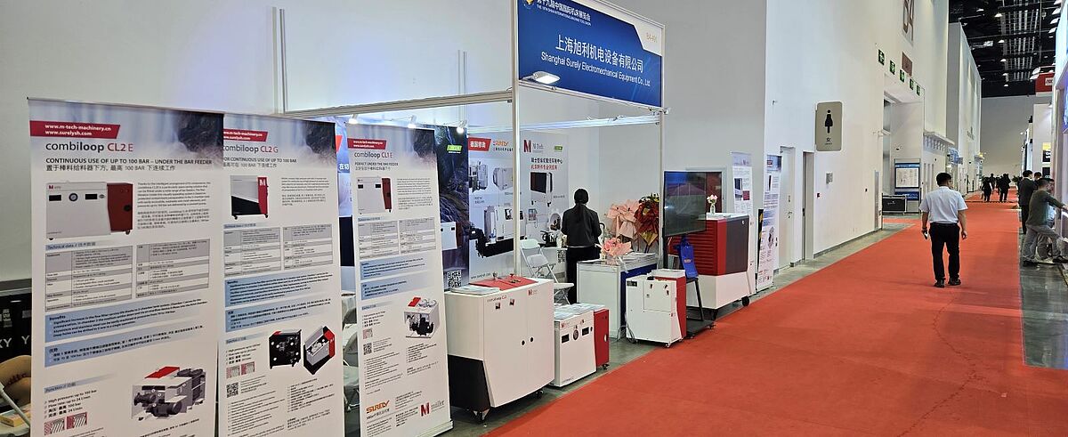 View of the exhibition stand of Müller Hydraulik at the CIMT in Beijing 2025