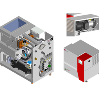 Baugruppenzeichnung der Hochdruckanlage combiloop CL3 E von Müller Hydraulik