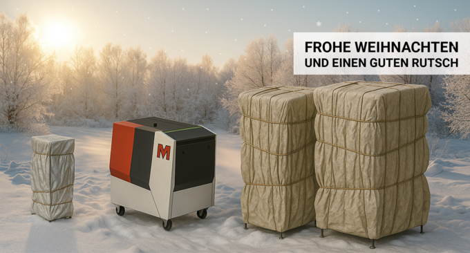 Winterlandschaft mit CL2 G + Frohe Weihnachten